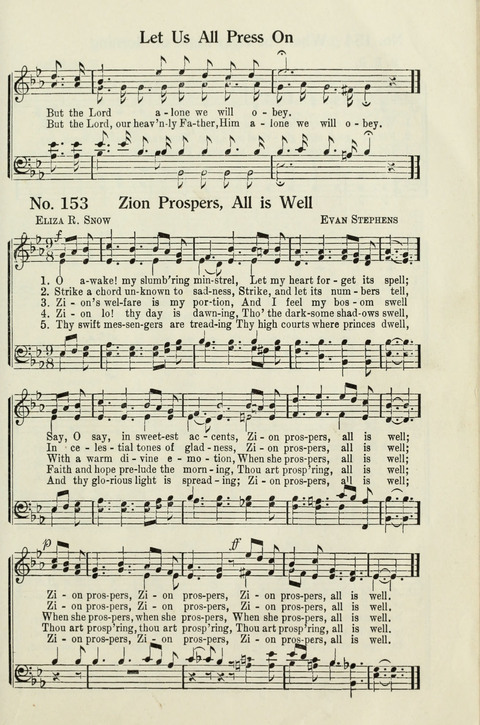 Deseret Sunday School Songs page 153