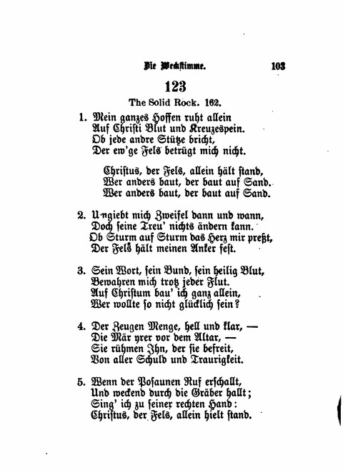 Die Weckstimme: Eine Sammlung geistlicher Lieder für jugendliche Sänger (8th ed.) page 101