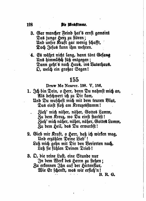 Die Weckstimme: Eine Sammlung geistlicher Lieder für jugendliche Sänger (8th ed.) page 126