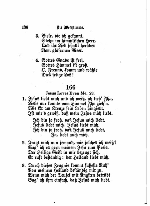 Die Weckstimme: Eine Sammlung geistlicher Lieder für jugendliche Sänger (8th ed.) page 134