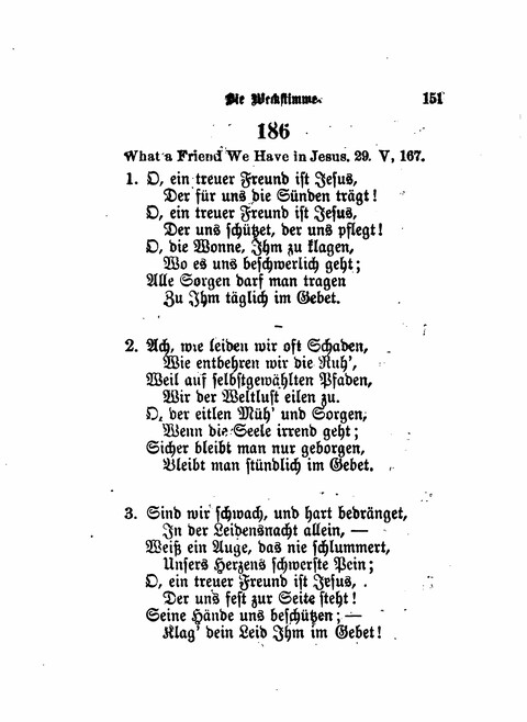 Die Weckstimme: Eine Sammlung geistlicher Lieder für jugendliche Sänger (8th ed.) page 149