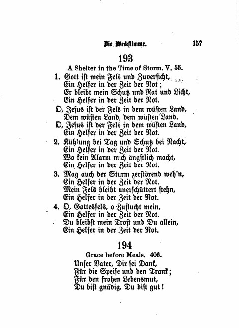 Die Weckstimme: Eine Sammlung geistlicher Lieder für jugendliche Sänger (8th ed.) page 155
