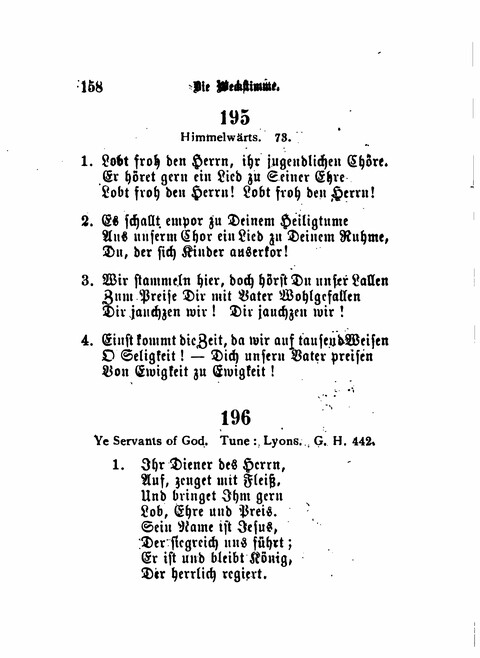 Die Weckstimme: Eine Sammlung geistlicher Lieder für jugendliche Sänger (8th ed.) page 156