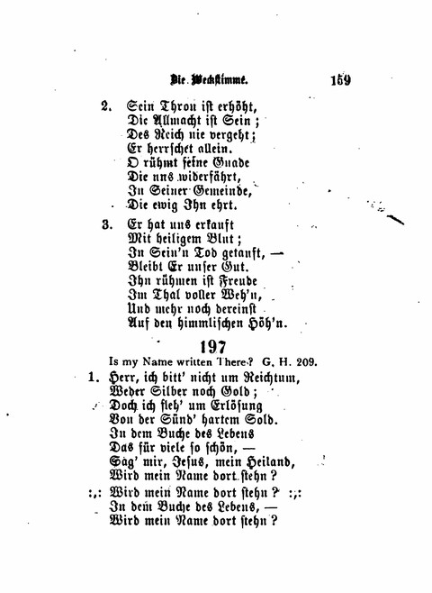 Die Weckstimme: Eine Sammlung geistlicher Lieder für jugendliche Sänger (8th ed.) page 157