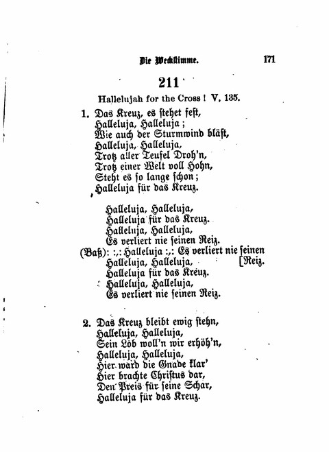 Die Weckstimme: Eine Sammlung geistlicher Lieder für jugendliche Sänger (8th ed.) page 169