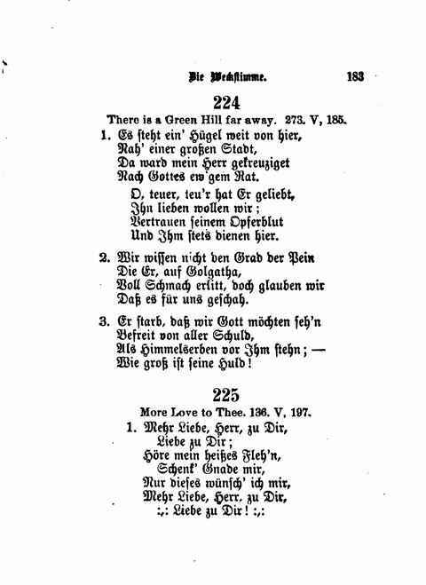 Die Weckstimme: Eine Sammlung geistlicher Lieder für jugendliche Sänger (8th ed.) page 181