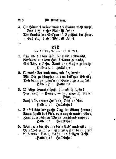 Die Weckstimme: Eine Sammlung geistlicher Lieder für jugendliche Sänger (8th ed.) page 216