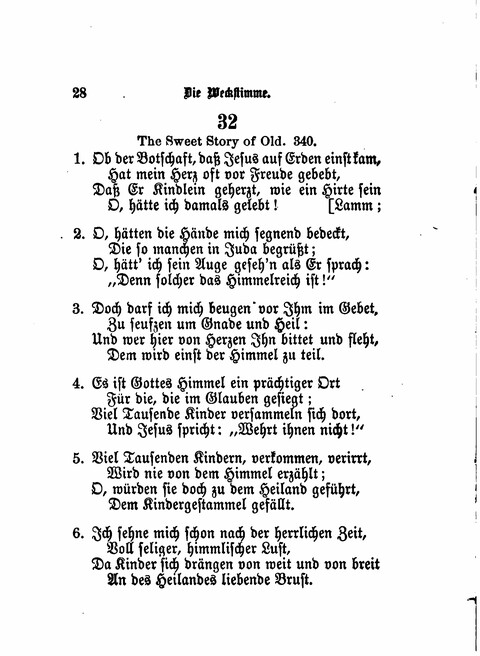 Die Weckstimme: Eine Sammlung geistlicher Lieder für jugendliche Sänger (8th ed.) page 26