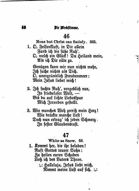 Die Weckstimme: Eine Sammlung geistlicher Lieder für jugendliche Sänger (8th ed.) page 38