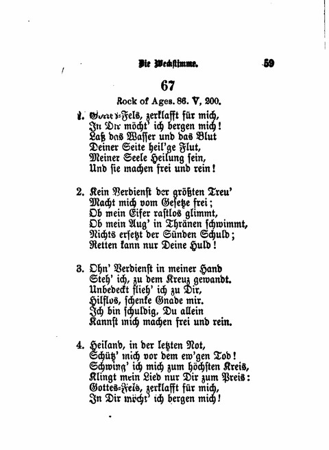 Die Weckstimme: Eine Sammlung geistlicher Lieder für jugendliche Sänger (8th ed.) page 57