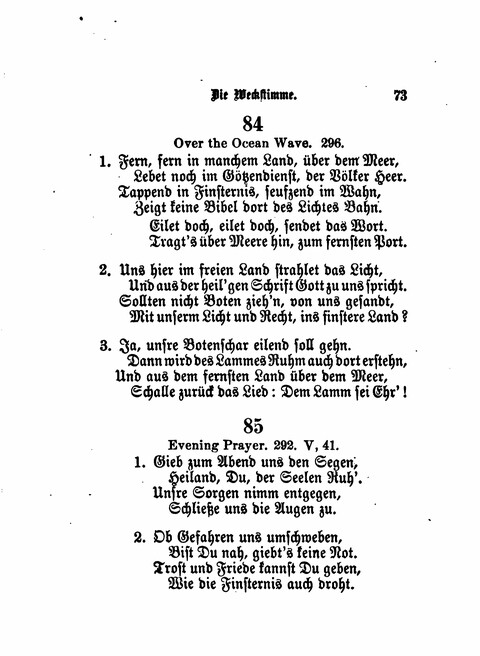 Die Weckstimme: Eine Sammlung geistlicher Lieder für jugendliche Sänger (8th ed.) page 71