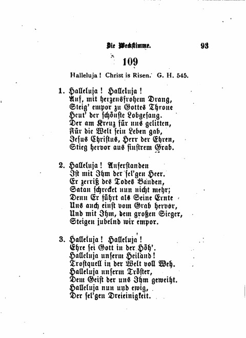 Die Weckstimme: Eine Sammlung geistlicher Lieder für jugendliche Sänger (8th ed.) page 91