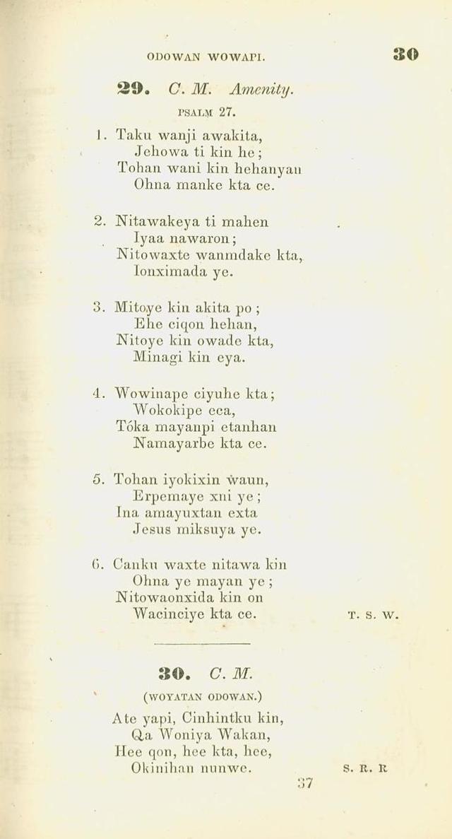 Dakota Odowan. Hymns in the Dakota Language with tunes. page 2