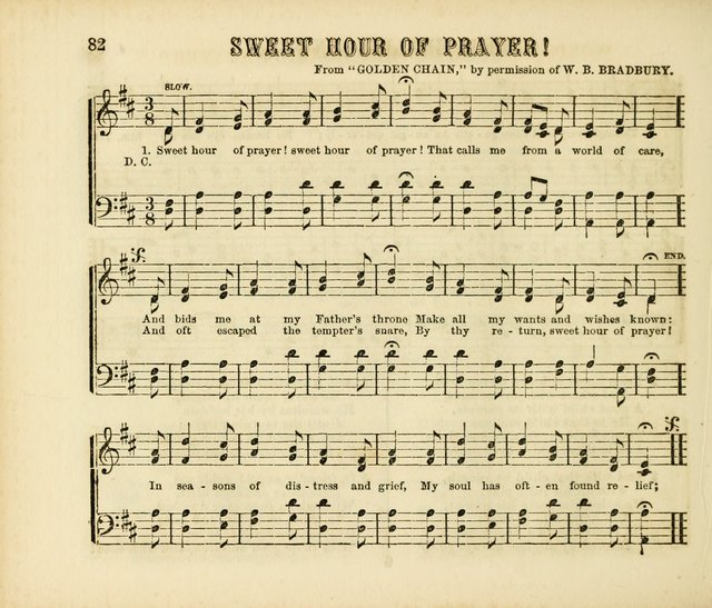 Early Blossoms: a collection of music for Sabbath schools, with rudiments page 82