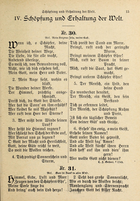 Evangelisches Gesangbuch: für die deutschen Congregational-Gemeinden von Nork-Amerika page 15