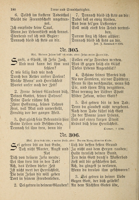Evangelisches Gesangbuch: für die deutschen Congregational-Gemeinden von Nork-Amerika page 180