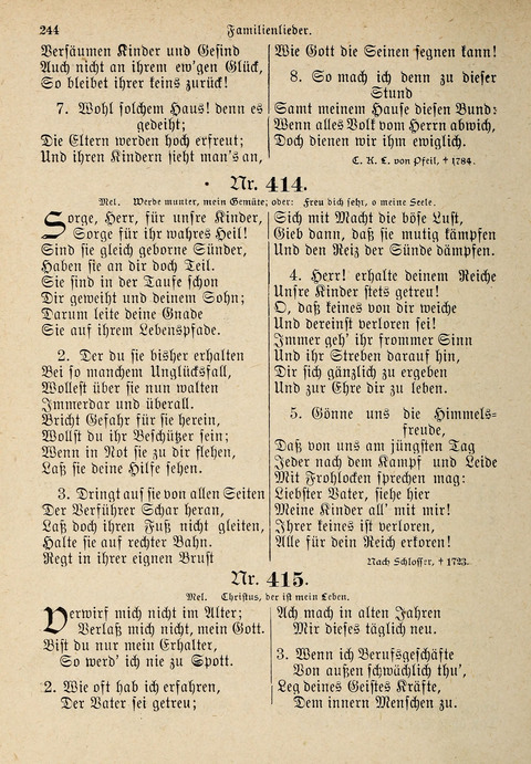 Evangelisches Gesangbuch: für die deutschen Congregational-Gemeinden von Nork-Amerika page 244
