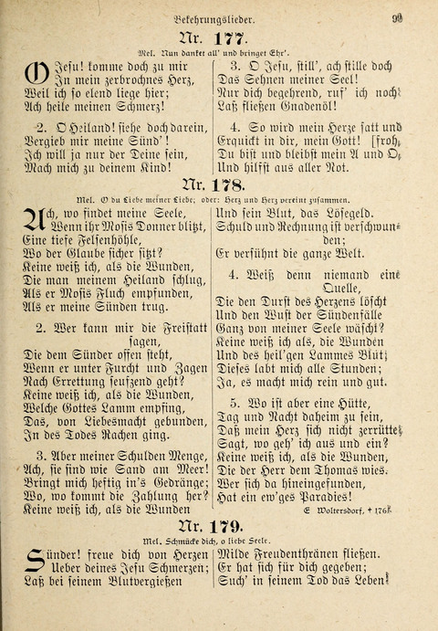 Evangelisches Gesangbuch: für die deutschen Congregational-Gemeinden von Nork-Amerika page 99