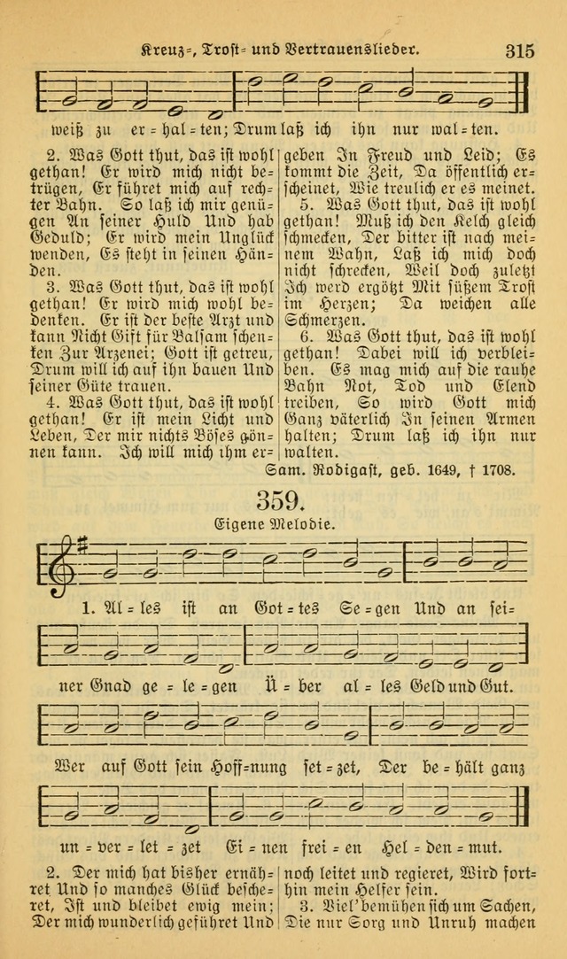 Evangelisches Gesangbuch: herausgegeben von der Deutschen Evangelischen Synode von Nord-Amerika (Revidierte Ausgabe) page 324