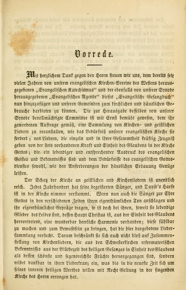 Evangelisches Gesangbuch: herausgegeben von dem Evangelischen Kirchenvereindes Westens page 10
