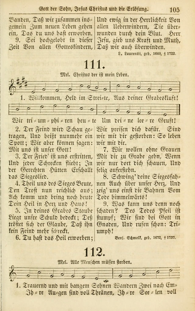 Evangelisches Gesangbuch: herausgegeben von dem Evangelischen Kirchenvereindes Westens page 114
