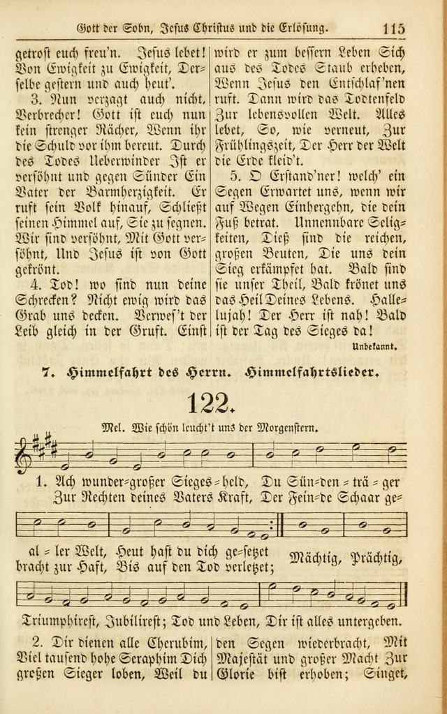 Evangelisches Gesangbuch: herausgegeben von dem Evangelischen Kirchenvereindes Westens page 124