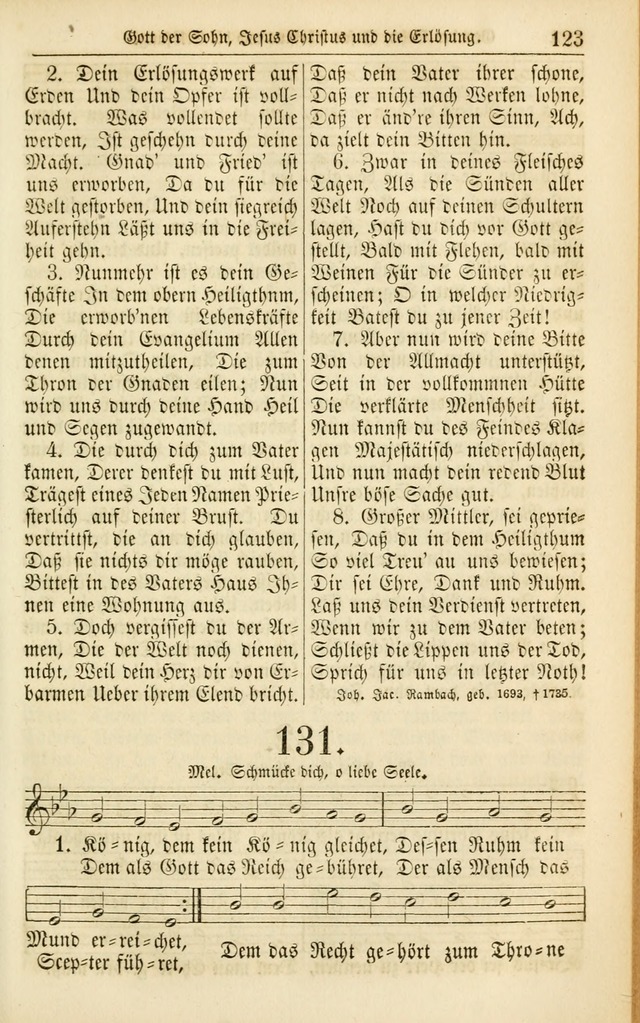 Evangelisches Gesangbuch: herausgegeben von dem Evangelischen Kirchenvereindes Westens page 132