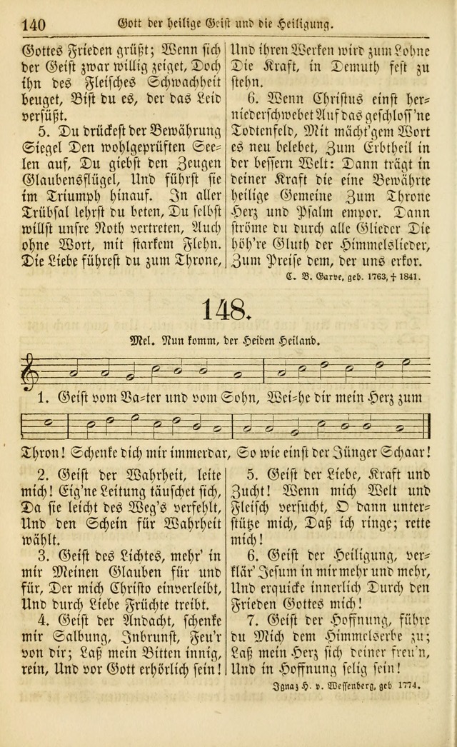Evangelisches Gesangbuch: herausgegeben von dem Evangelischen Kirchenvereindes Westens page 149