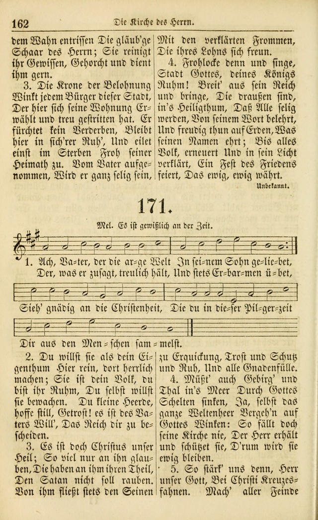 Evangelisches Gesangbuch: herausgegeben von dem Evangelischen Kirchenvereindes Westens page 171