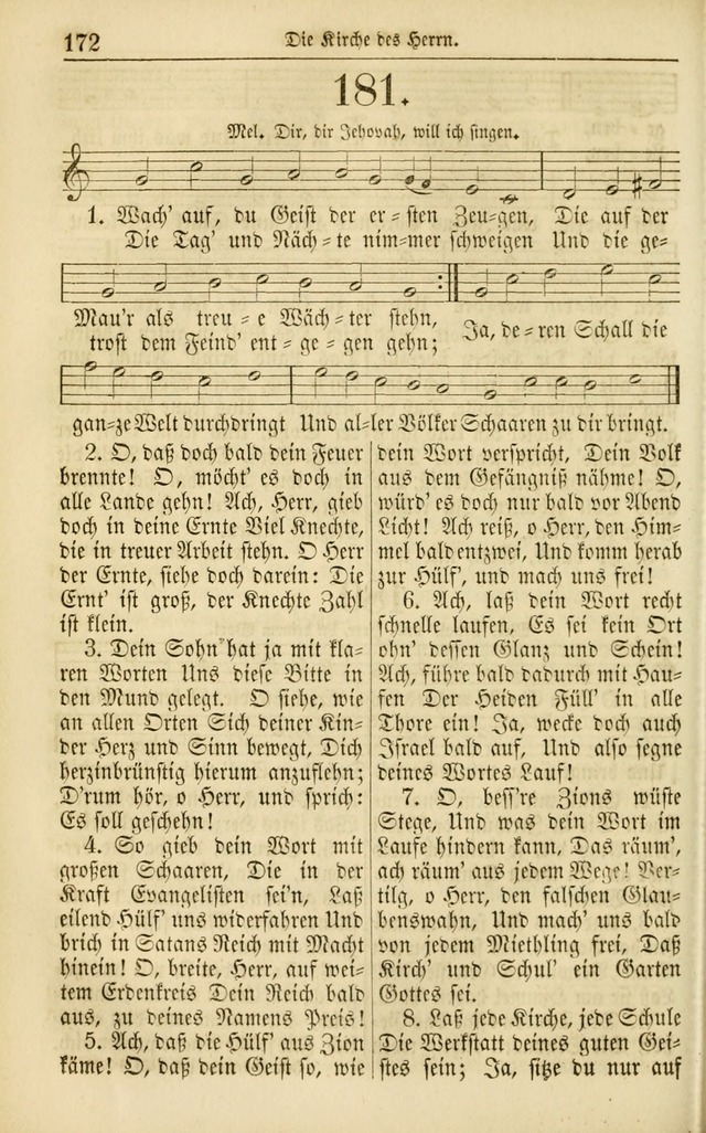 Evangelisches Gesangbuch: herausgegeben von dem Evangelischen Kirchenvereindes Westens page 183