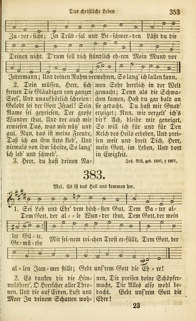 Evangelisches Gesangbuch: herausgegeben von dem Evangelischen Kirchenvereindes Westens page 364