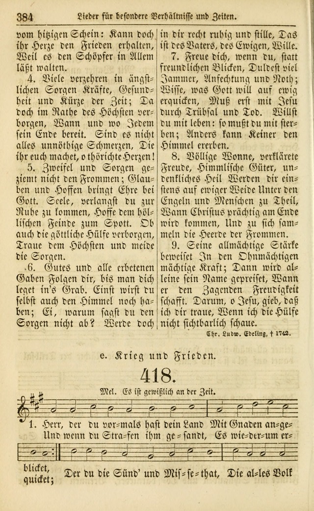 Evangelisches Gesangbuch: herausgegeben von dem Evangelischen Kirchenvereindes Westens page 395
