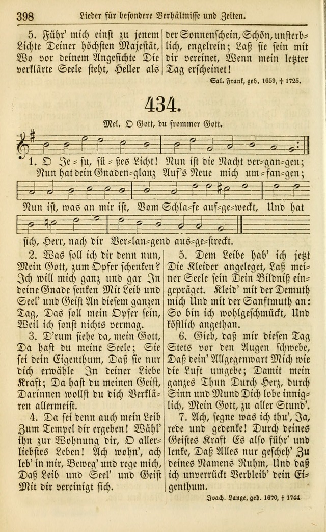 Evangelisches Gesangbuch: herausgegeben von dem Evangelischen Kirchenvereindes Westens page 409