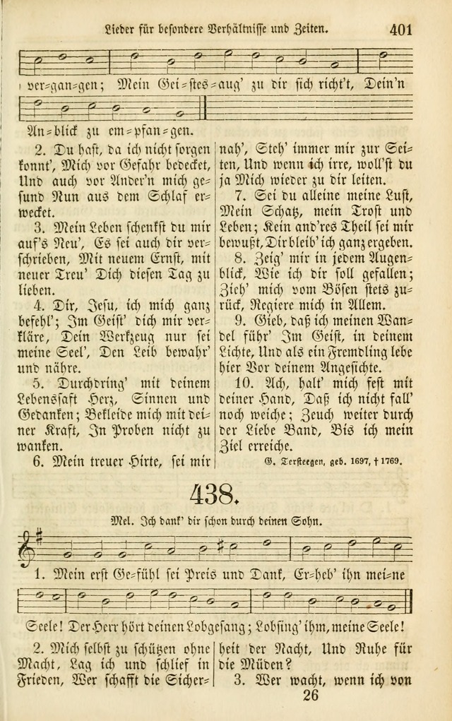 Evangelisches Gesangbuch: herausgegeben von dem Evangelischen Kirchenvereindes Westens page 412