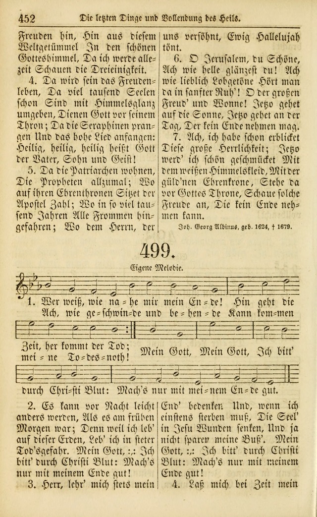 Evangelisches Gesangbuch: herausgegeben von dem Evangelischen Kirchenvereindes Westens page 463