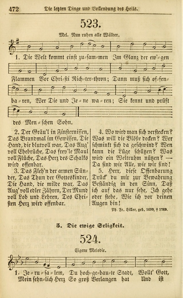 Evangelisches Gesangbuch: herausgegeben von dem Evangelischen Kirchenvereindes Westens page 483
