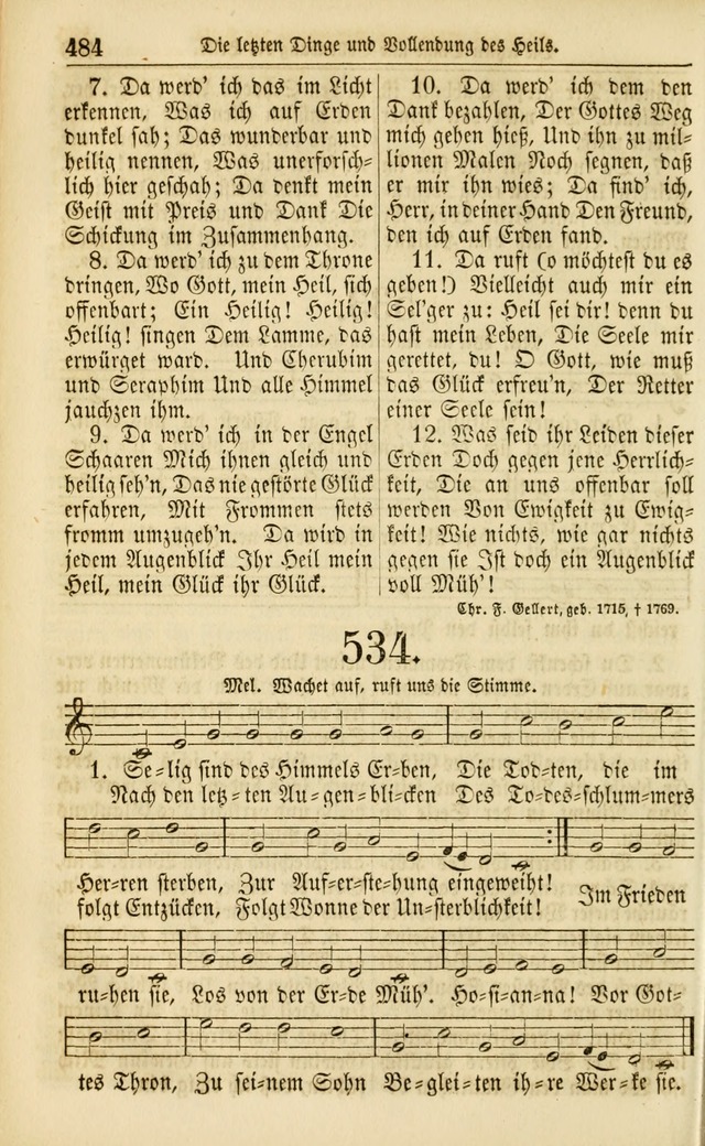 Evangelisches Gesangbuch: herausgegeben von dem Evangelischen Kirchenvereindes Westens page 495