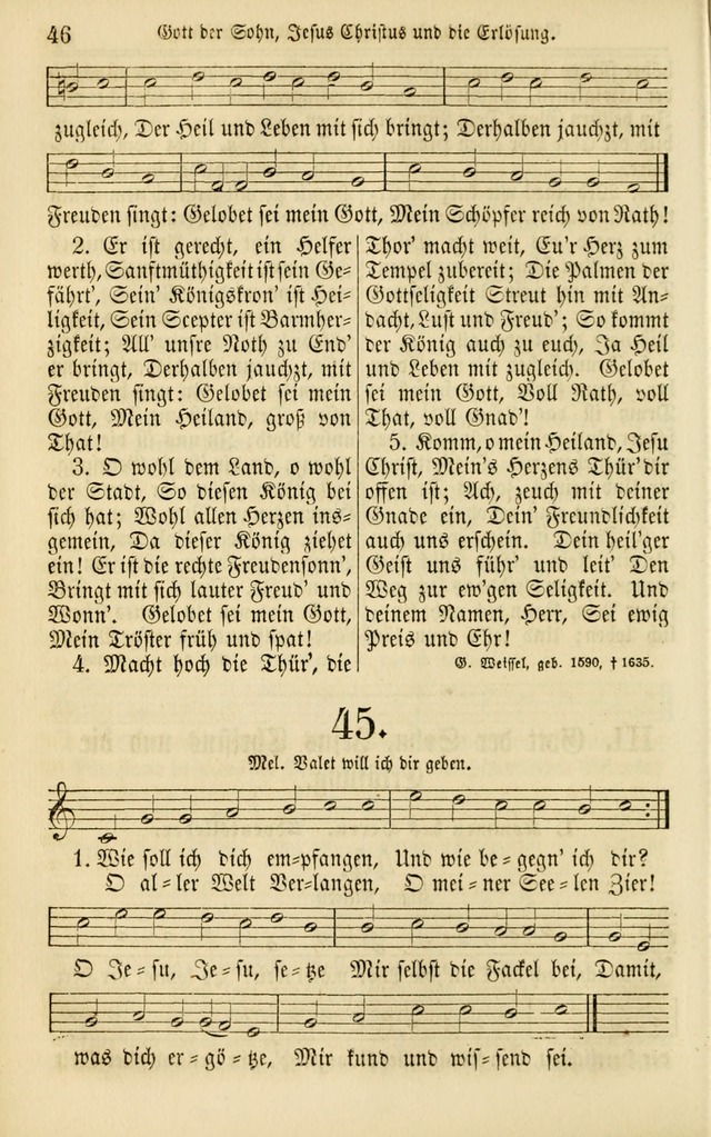 Evangelisches Gesangbuch: herausgegeben von dem Evangelischen Kirchenvereindes Westens page 55