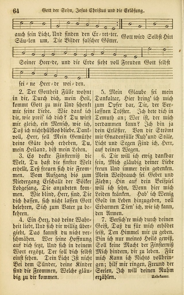 Evangelisches Gesangbuch: herausgegeben von dem Evangelischen Kirchenvereindes Westens page 73