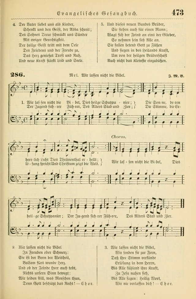 Evangelisches Gesangbuch mit vierstimmigen Melodien: für den öffentlichen und häuslichen Gottesdienst page 473