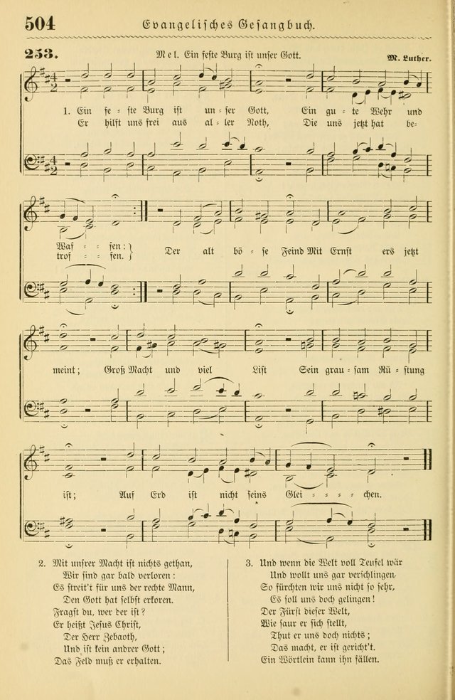 Evangelisches Gesangbuch mit vierstimmigen Melodien: für den öffentlichen und häuslichen Gottesdienst page 504