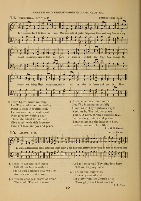 Evangelical Hymnal page 10