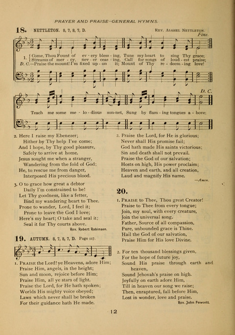 Evangelical Hymnal page 12