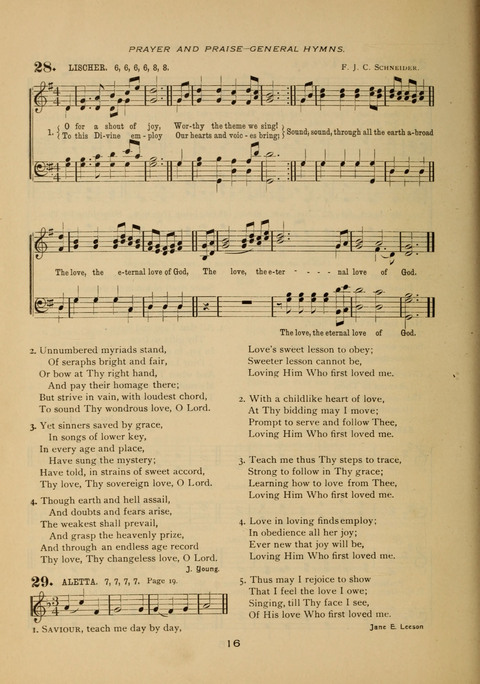 Evangelical Hymnal page 16