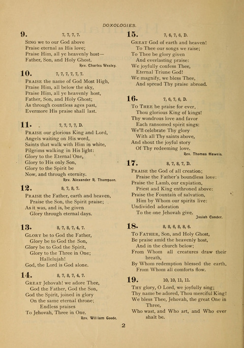 Evangelical Hymnal page 2
