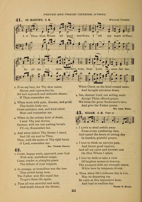 Evangelical Hymnal page 22