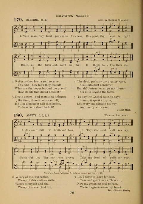 Evangelical Hymnal page 76