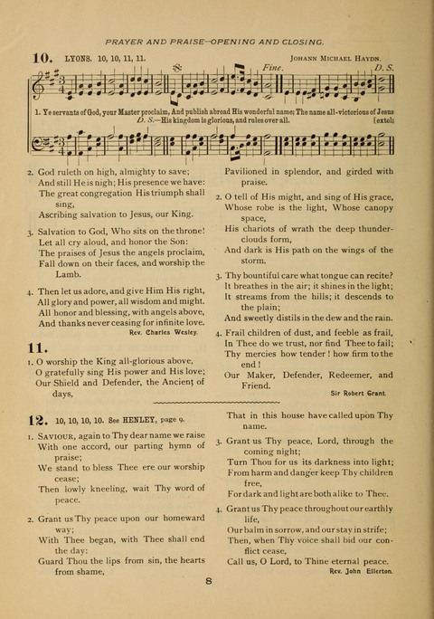 Evangelical Hymnal page 8
