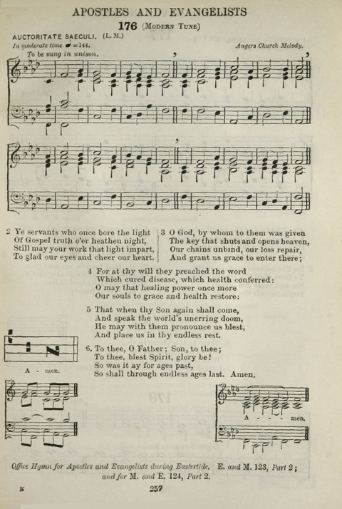 The English Hymnal: with Tunes page 257