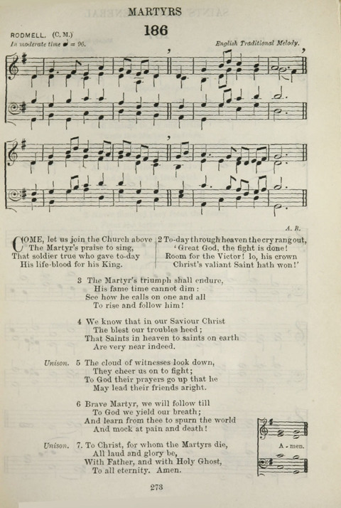 The English Hymnal: with Tunes page 273